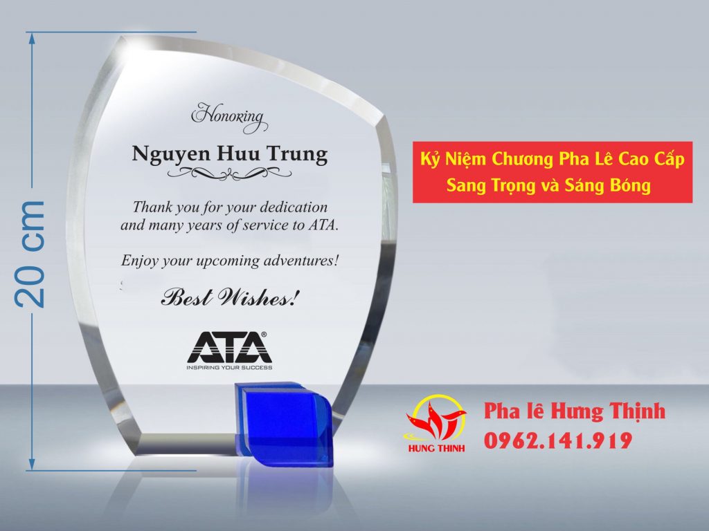 kỷ niệm chương pha lê đẹp
